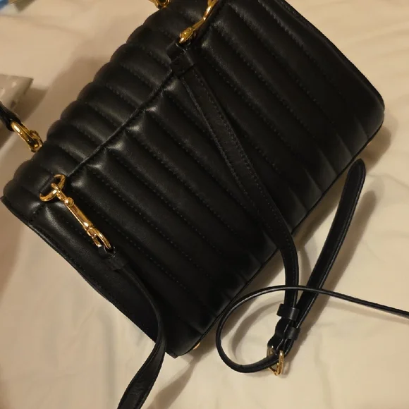 Coach Black Quilted Top Handle Shoulder Bag - Picture 3 of 9